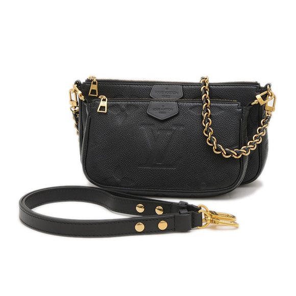 Louis Vuitton Monogram Empreinte Multi Pochette Accessoires Handbag Black M80399 - Picture 1 of 8